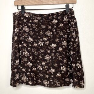 Gap NWT Sz Medium Floral Lined skirt with side zip